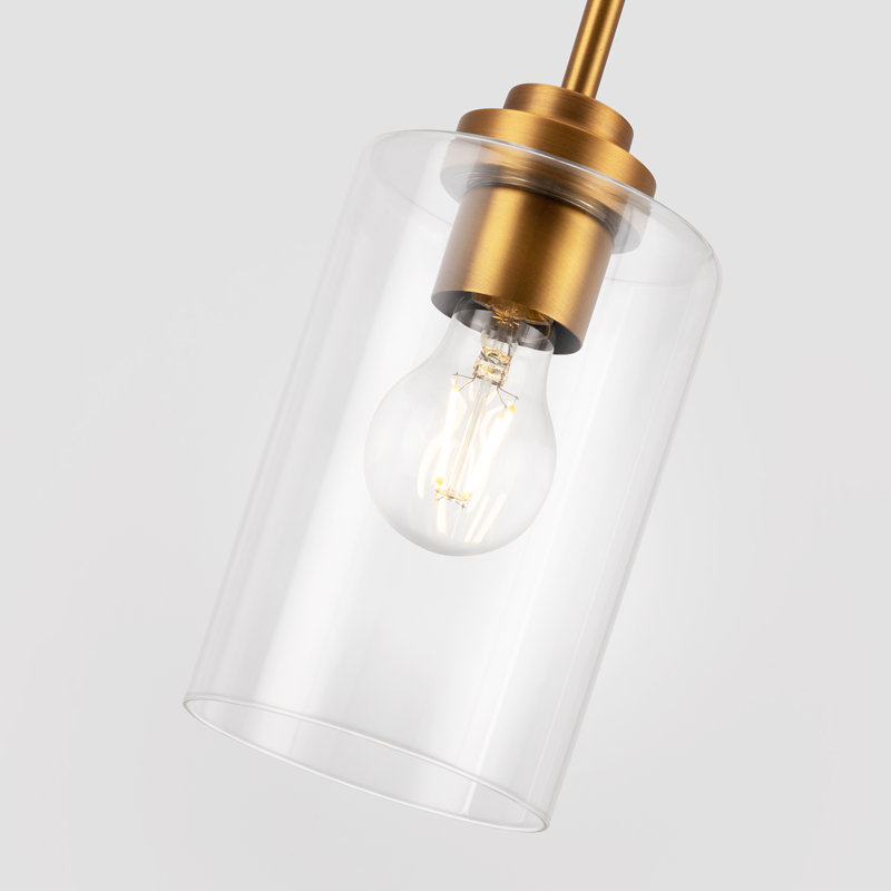 Luminaire suspendu simple en or 1 lumière Borg