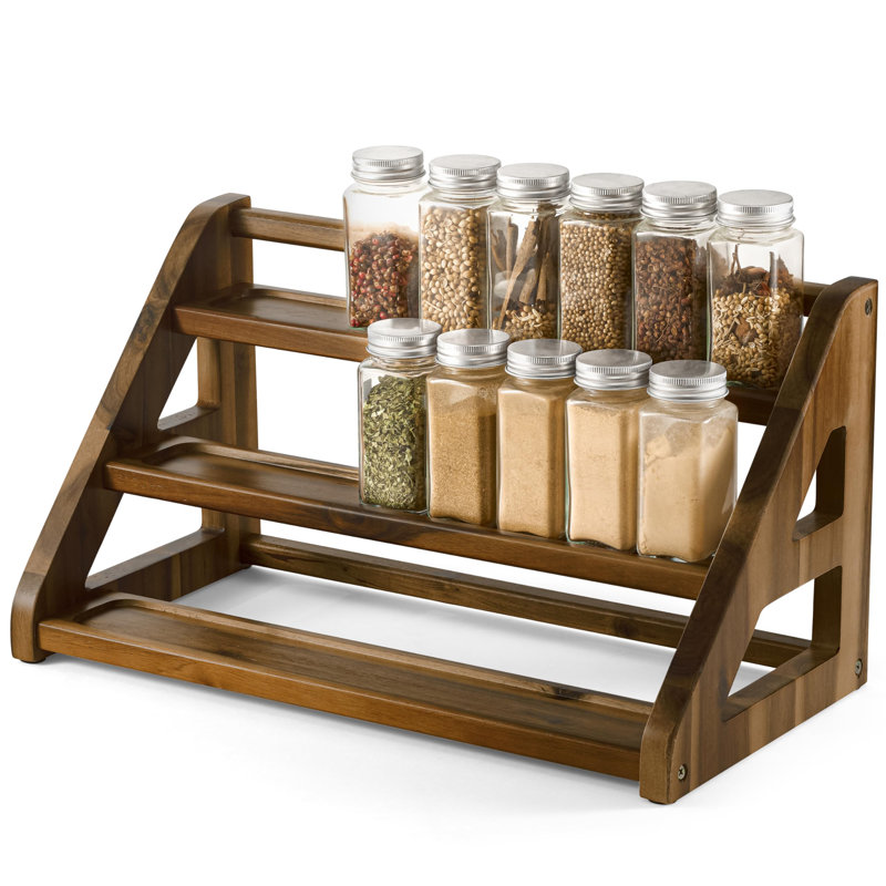 Spice Rack For Countertop, Walnut