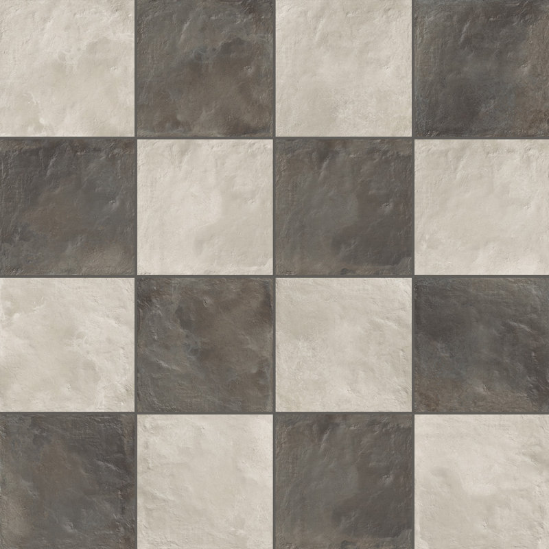 Carrelage en porcelaine 8x8 Autumn Essentials, Graphite / gris