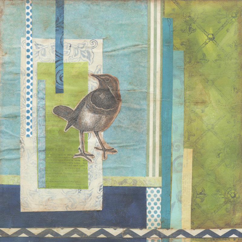 Avian Scrapbook I, H 36 po x l 36 po x P 1,25 po