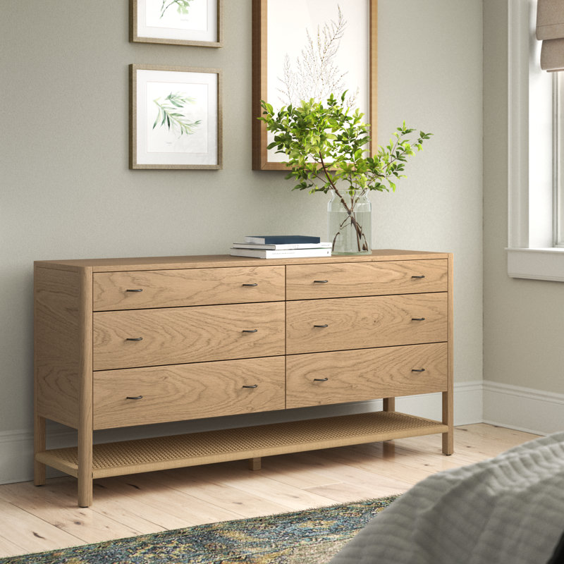 Deirdre 69'' W 6 - Drawer Dresser, Dune Ash