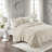 3 Piece Tufted Cotton Bedspread Set Taupe King/Cal King-119922383-119922384