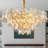 Maecee Crystal Chandelier Light Fixture, Luxury Round Chandeliers High Ceiling for Living Room, Bedroom, Dining Room, Kitchen Island, Entryway-900311510-900311509