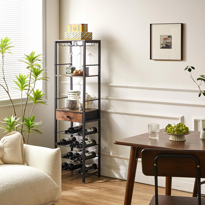 Bethinn Floor Wine Bottle & Glass Rack