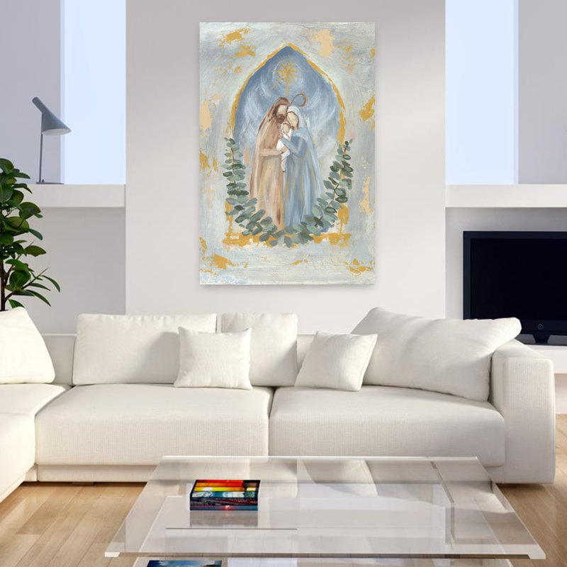 Sainte-Famille, paysage contemporain abstrait, art naturel, H 48 po x l 32 po