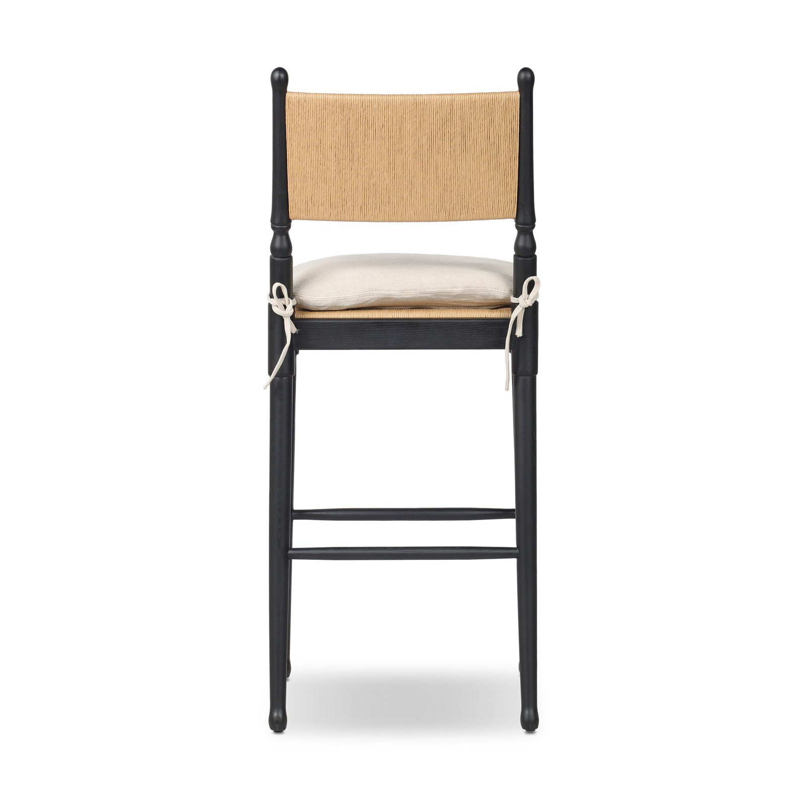 Fayth Bar and Counter Stool, Stained Black Ash Frame, Bar Stool (29.5” Seat Height)”