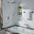 10-Inch Wall Mounted Rain Shower System with Handheld Shower Head, Waterfall Tub Spout, and Pressure Balance Valve-122487265