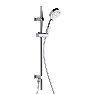 Rain Fixed Shower Head with Slide Bar