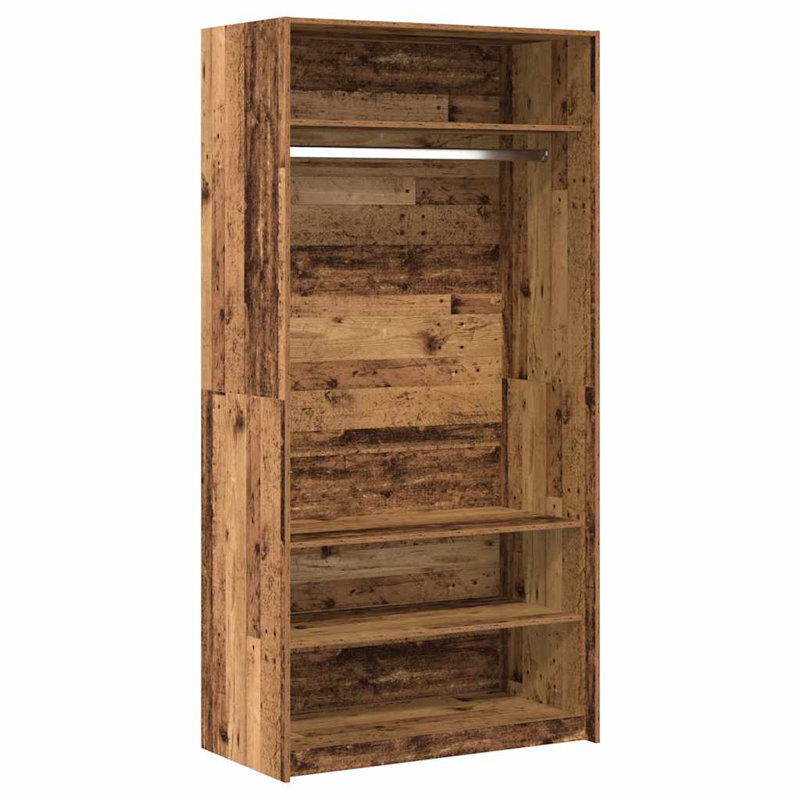 Sifford Manufactured Wood Wardrobe, Old Wood