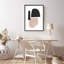 Black and Nude Abstract Shapes by Uplusmestudio - Picture Frame Painting on Paper-81386872