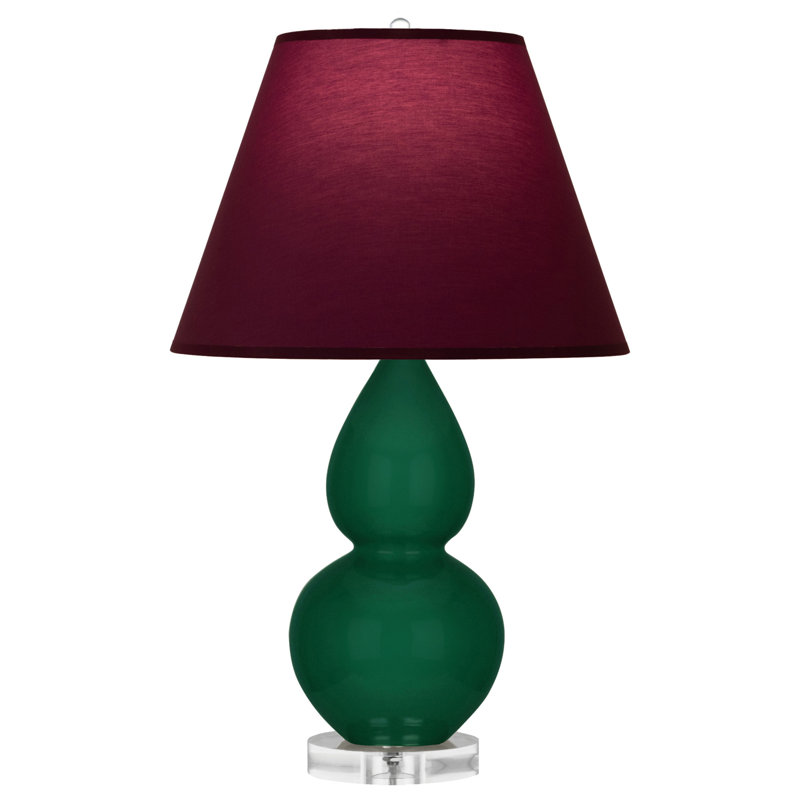 Petite lampe d'appoint à double gourde, Prune / lavande, Jungle