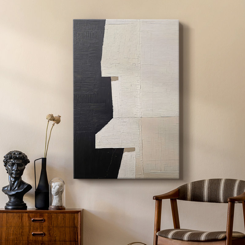 Série ABSTRACT DCLXVII - Toile tendue avec châssis Premium - Prêt à être accroché, H 60 po x l 40 po