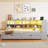 LED Light Convertible Daybed With 2 Storage Drawers And USB Ports(Twin XL To King Size)-1223288613