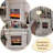 Ivory White Landscape Electric Fireplace-108051580