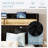 Hydraulic Lift Up Storage Upholstered Platform Wingback LED Bed With 2-Tier Shelves And Charging Station-911921871-911921869