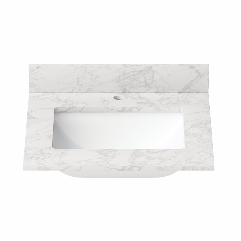Plateau de meuble-lavabo 24 po avec lavabo simple 24 po
