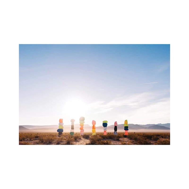 Seven Magic Mountains Sunrise V by Bethany Young - Print on Canvas, Wrapped Canvas, 45.72cm H x 66.04cm W x 1.91cm D