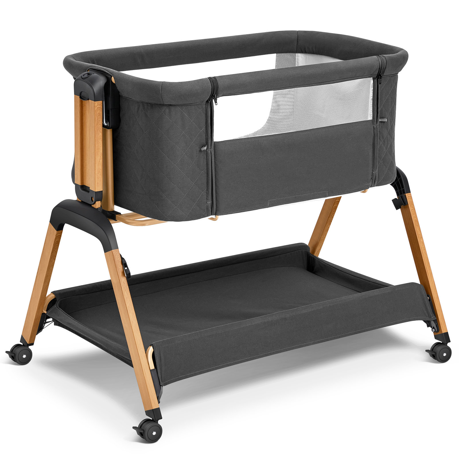 Ivy Bronx Bassinet Bedside Sleeper, Rocking Bassinets With Comfy ...