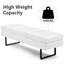 Carmeleta Faux Leather Office Bench-1918383787