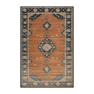 Machine Washable Overdyed Brown Area Rug