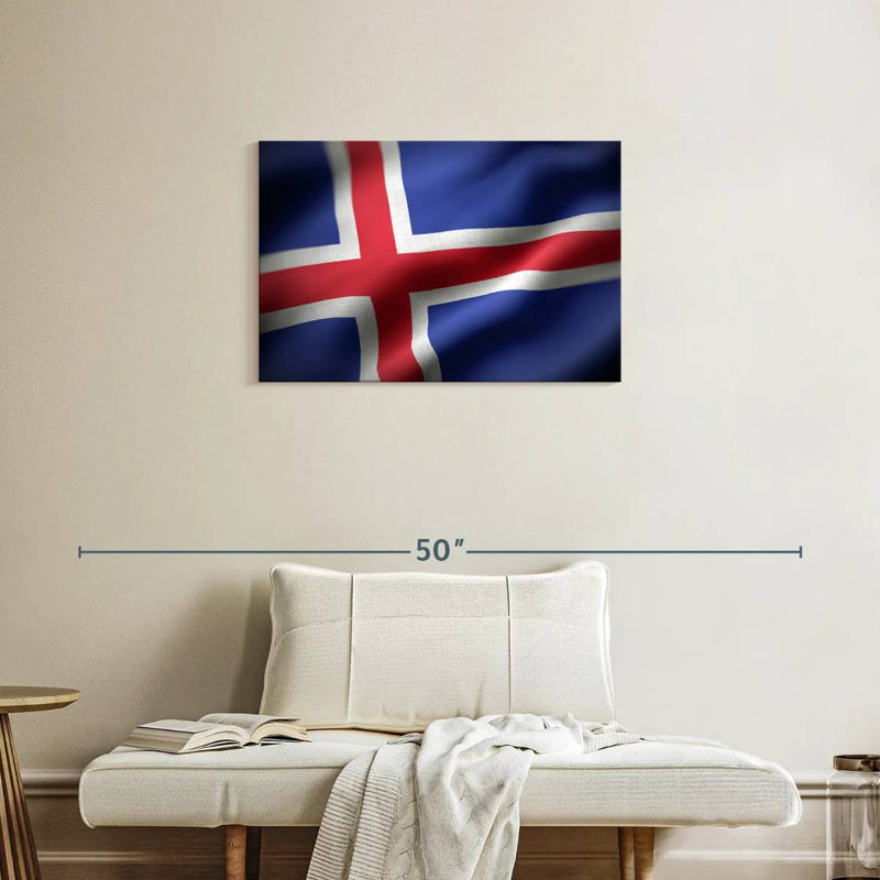 Drapeau de l'Islande, H 20 po x l 30 po