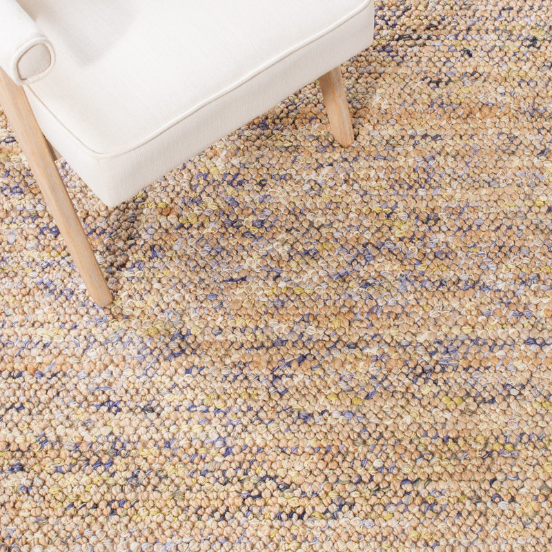 Tavion Hand Woven Jute/Wool Rug in Beige, Rectangle 3' x 5'