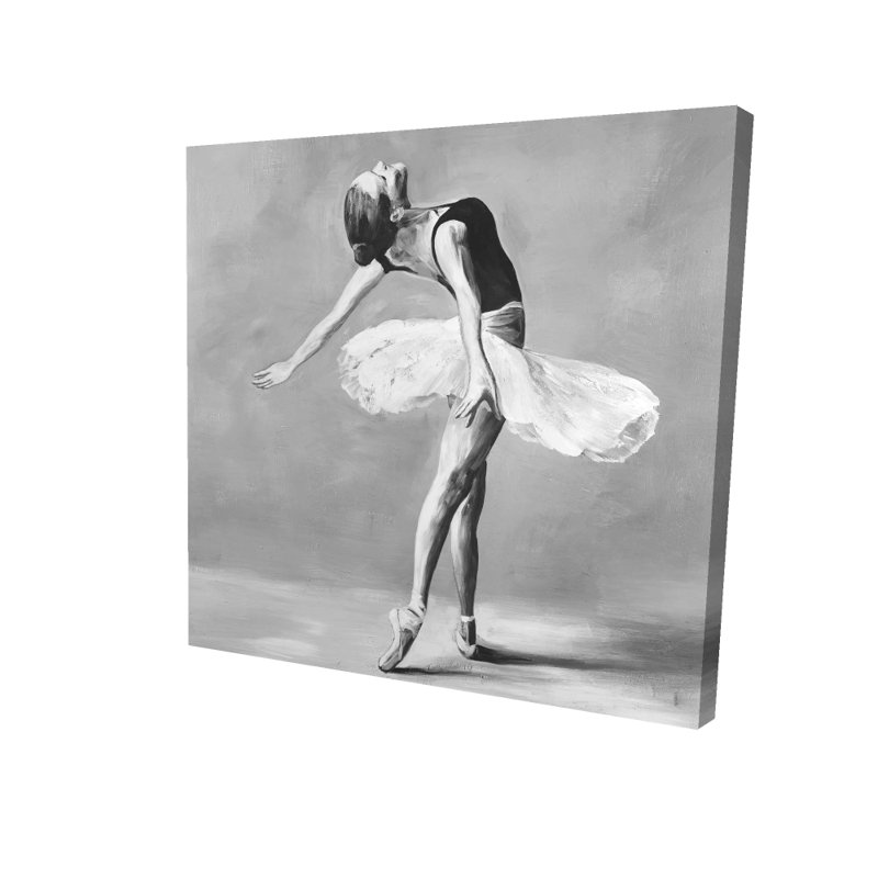 Toile monochrome classique danseuse classique | Décoration de chambre de sport