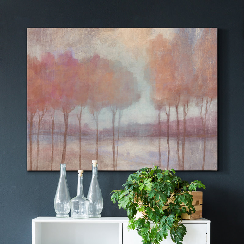 «Blush Trees», reproduction sur toile tendue, H 36 po x l 24 po x P 1 po