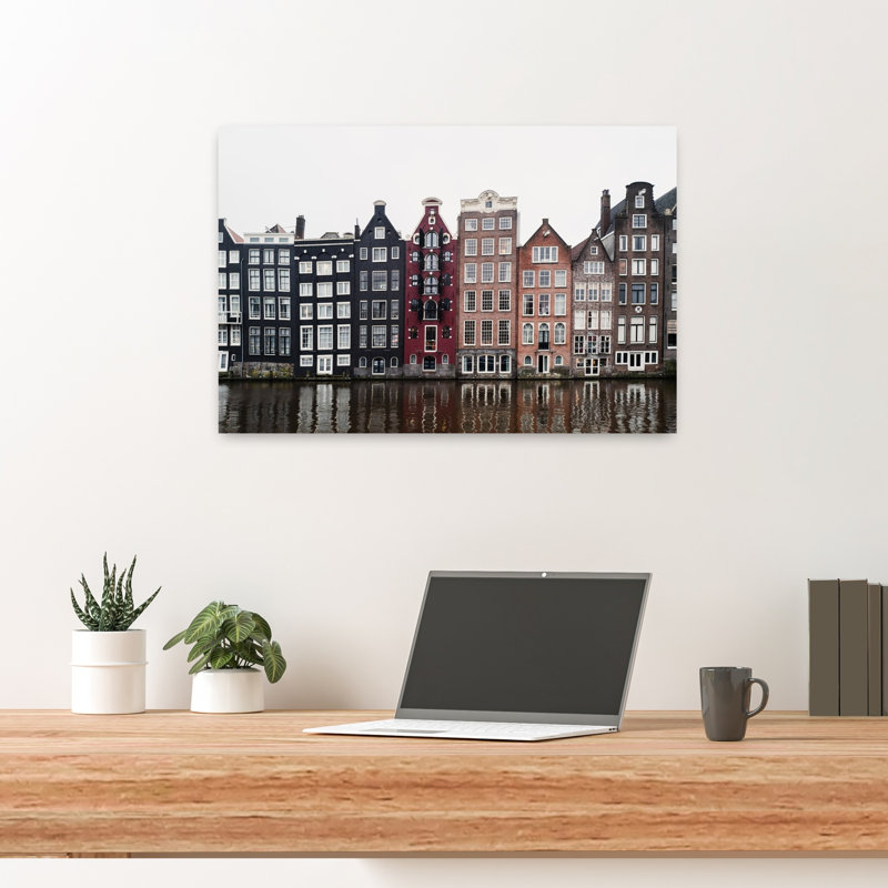 Art mural contemporain Amsterdam, H 24 po x l 16 po
