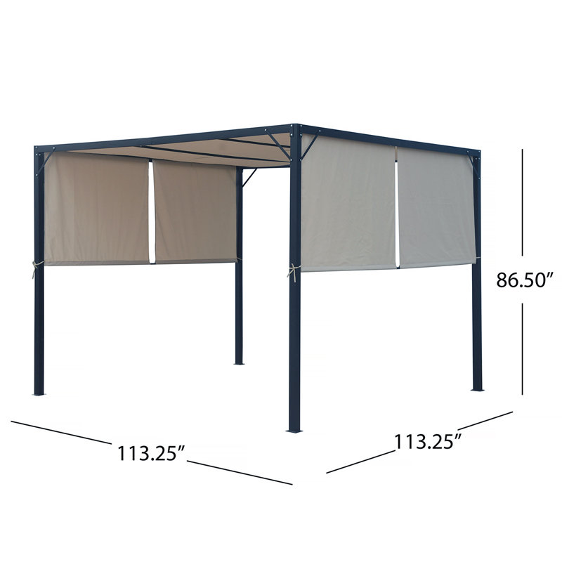 STEEL 9.5 X 9.5 FT. GAZEBO