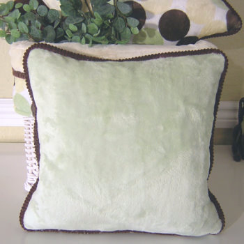 Minky Cotton Blend Throw Pillow