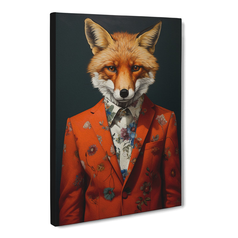 Fox Contemporary - Print, 76cm H x 50cm W x 3cm D