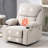 Modern Swivel and Rocking Recliner with Heating and Massage-131762828