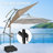 Isley 10' Lighted Cantilever Umbrella