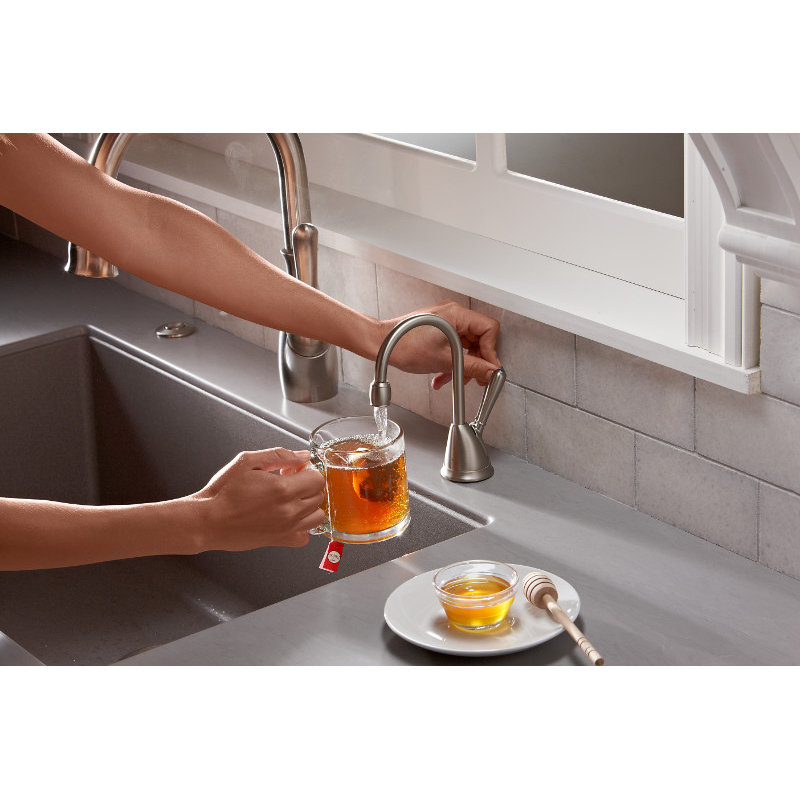 Hot & Cold Water Dispenser, Satin Nickel