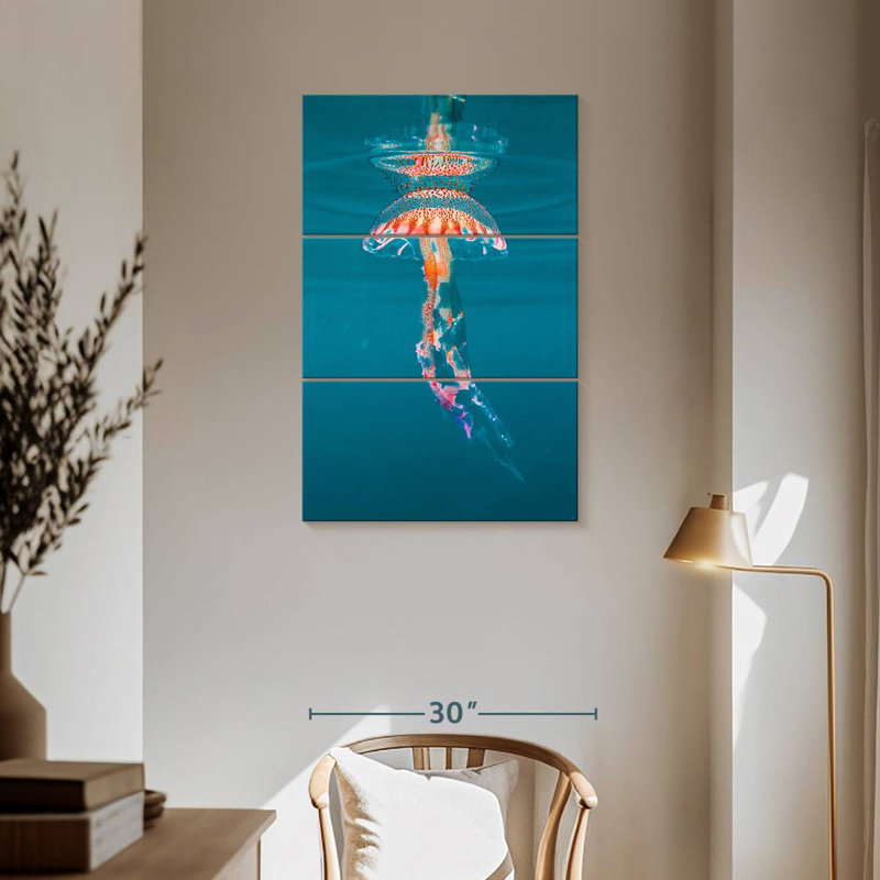 Brampt Jellyfish Under The Surface, 57" H x 36" W