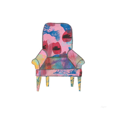 Mod Chairs VII Crop 1 Piece Wrapped Canvas Painting