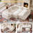 Convertible 7-Seat Sectional Sofa With Ottoman, 139" Wide, No-Assembly Cloud-Style Design, High-Density Boneless Compression Foam, White-1036420524