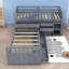Seven Drawers Twin Over Twin Wood Bunk Bed-1972939274