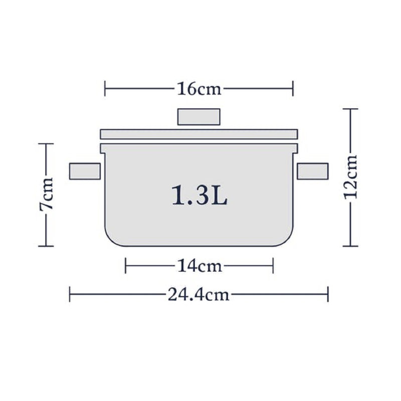 Stellar 1000, 16cm Stainless Steel Casserole with Lid, 1.3L