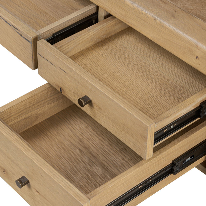Nico Desk-Aged Natural Oak Veneer