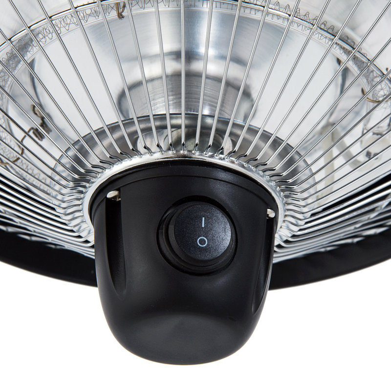 Outsunny 600W Electric Heater Ceiling Hanging Halogen Light Black Frame