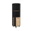 Armoire de bar Audra, six tablettes, quatre tablettes avec porte-1274697141