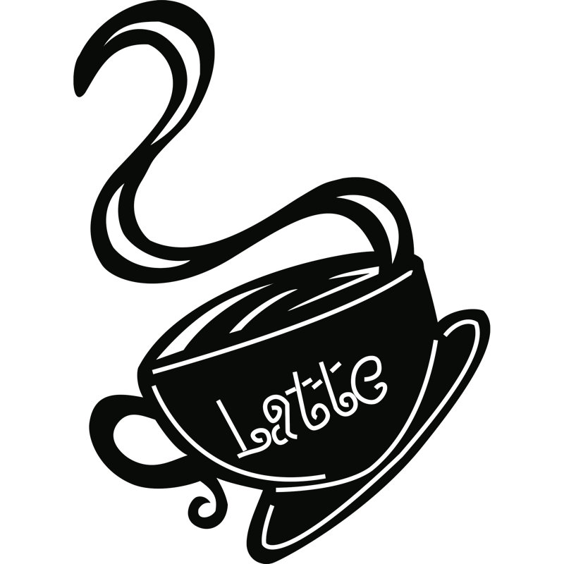 Latte Mug Wall Décor