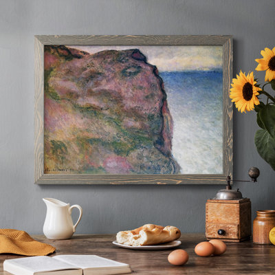 «Cliff at Petit Ailly, at Varengeville, 1896», reproduction d'un seul cadre photo sur toile
