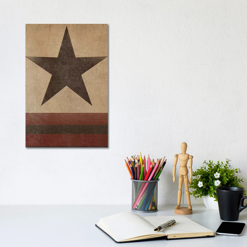 Patriotic Collection B 1 Piece Wrapped Canvas Wall Art, 30.48cm H x 20.32cm W x 1.905cm D