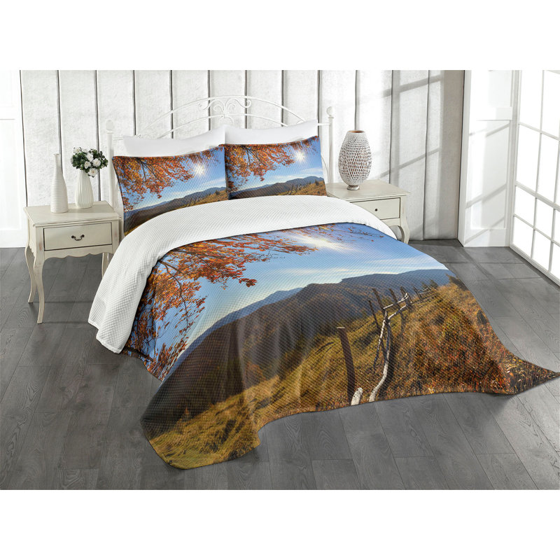 White Quilted Queen Bedspread Set with Pillow Shams