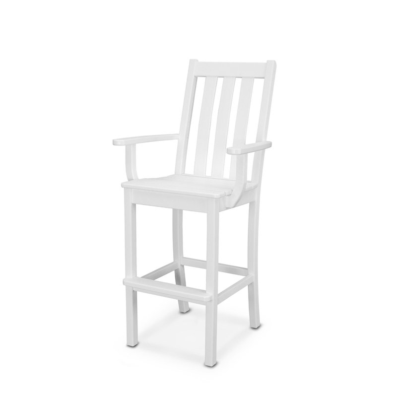 Chaise de bar POLYWOOD Vineyard, Blanc