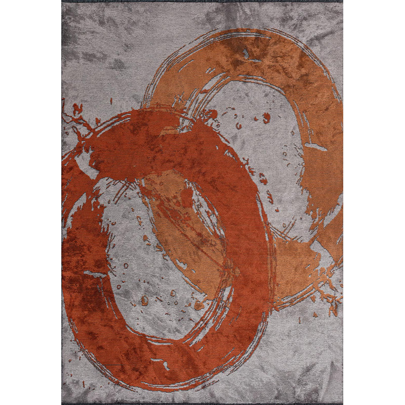 Modern Abstract Art Paint Splash, Rectangle 7'10" x 11'2"