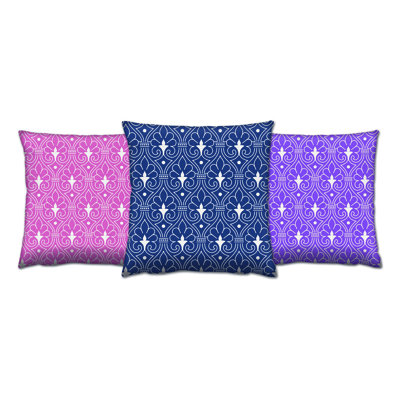 Ensemble de coussins de qualité supérieure, 17 po x 17 po, rembourrage en silicone souple | 50% coton / 50% polyester, lavable et repassable, fermeture à glissière dissimulée | Parfait pour la décoration intérieure, les canapés et les chaises - Co